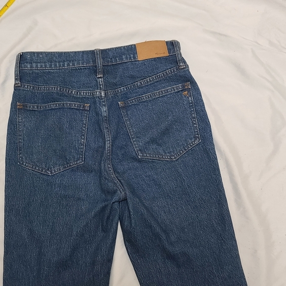 Madewell Blue Straight Leg Jeans - Picture 3 of 12